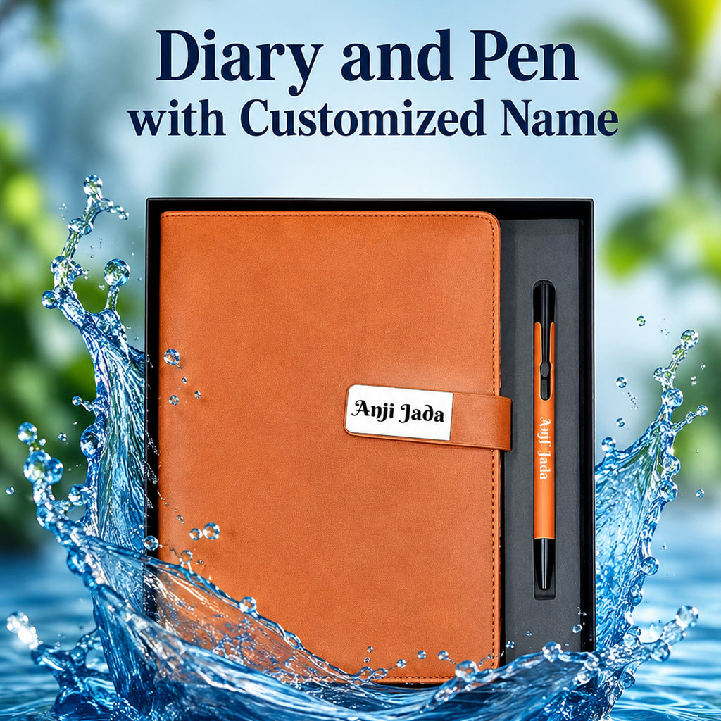 Diary and Pen Set with Name