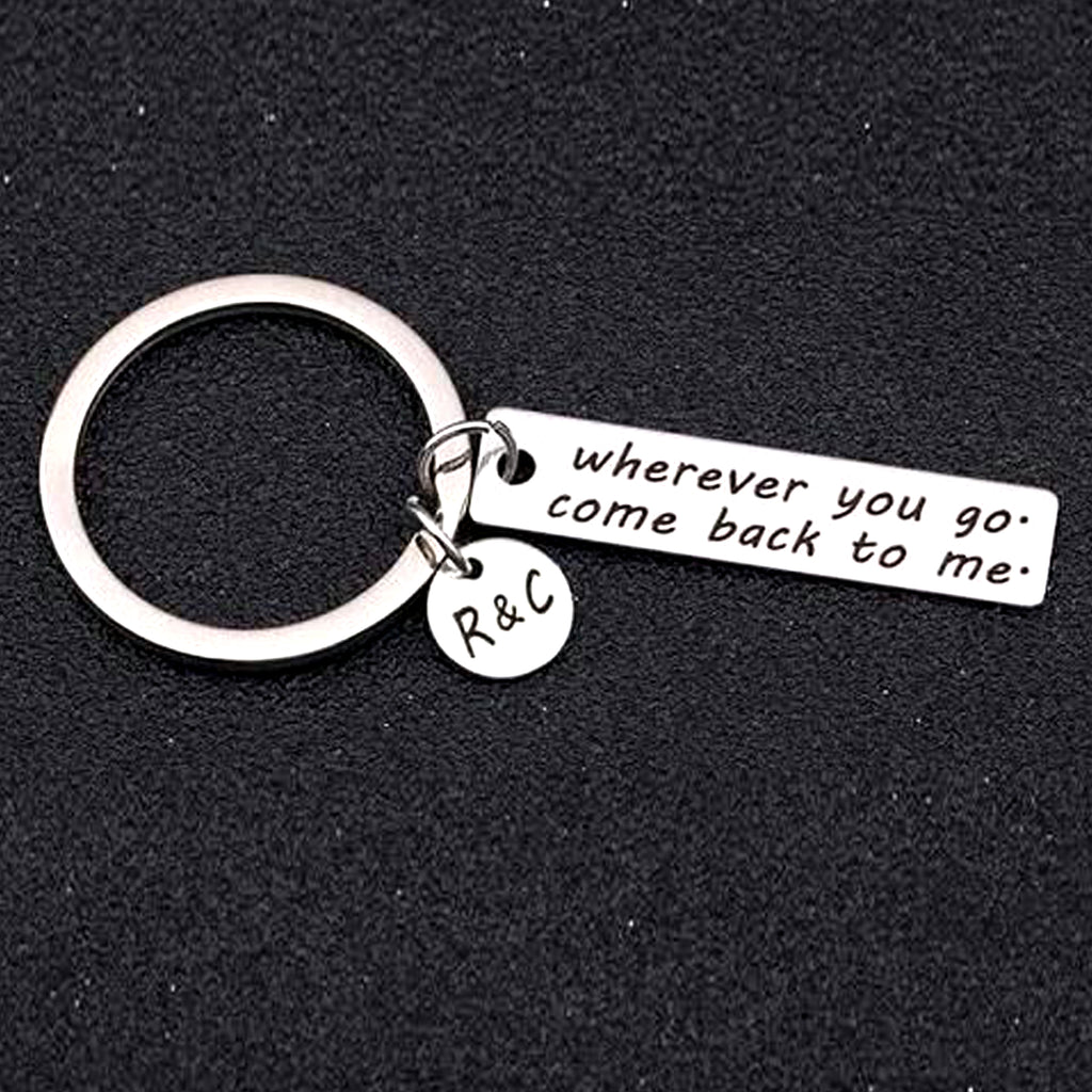 Drive Safe Metal Key Chain with Name