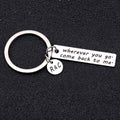 Drive Safe Metal Key Chain with Name