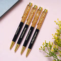 Gold Flakes Pen with Customized Name