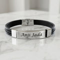 Leather Name Kada