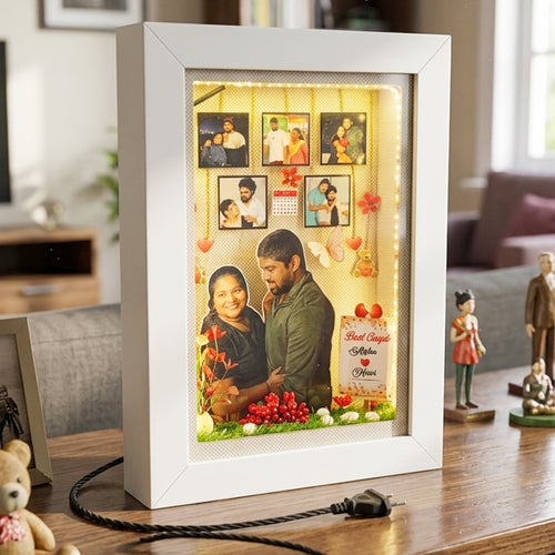3D Photo Cutout Miniature Lighting Box