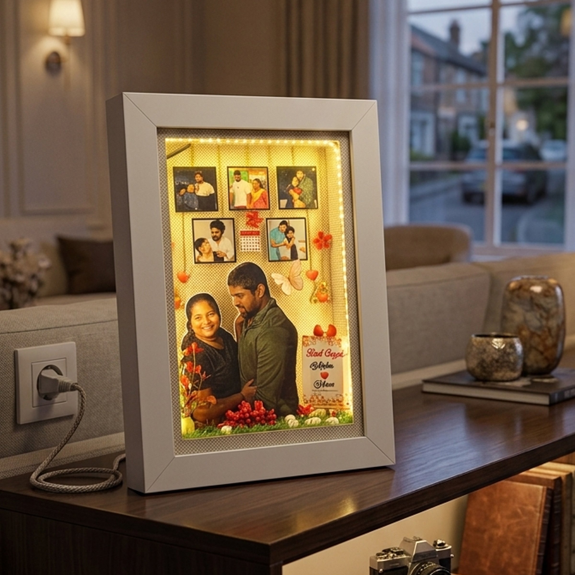 3D Photo Cutout Miniature Lighting Box