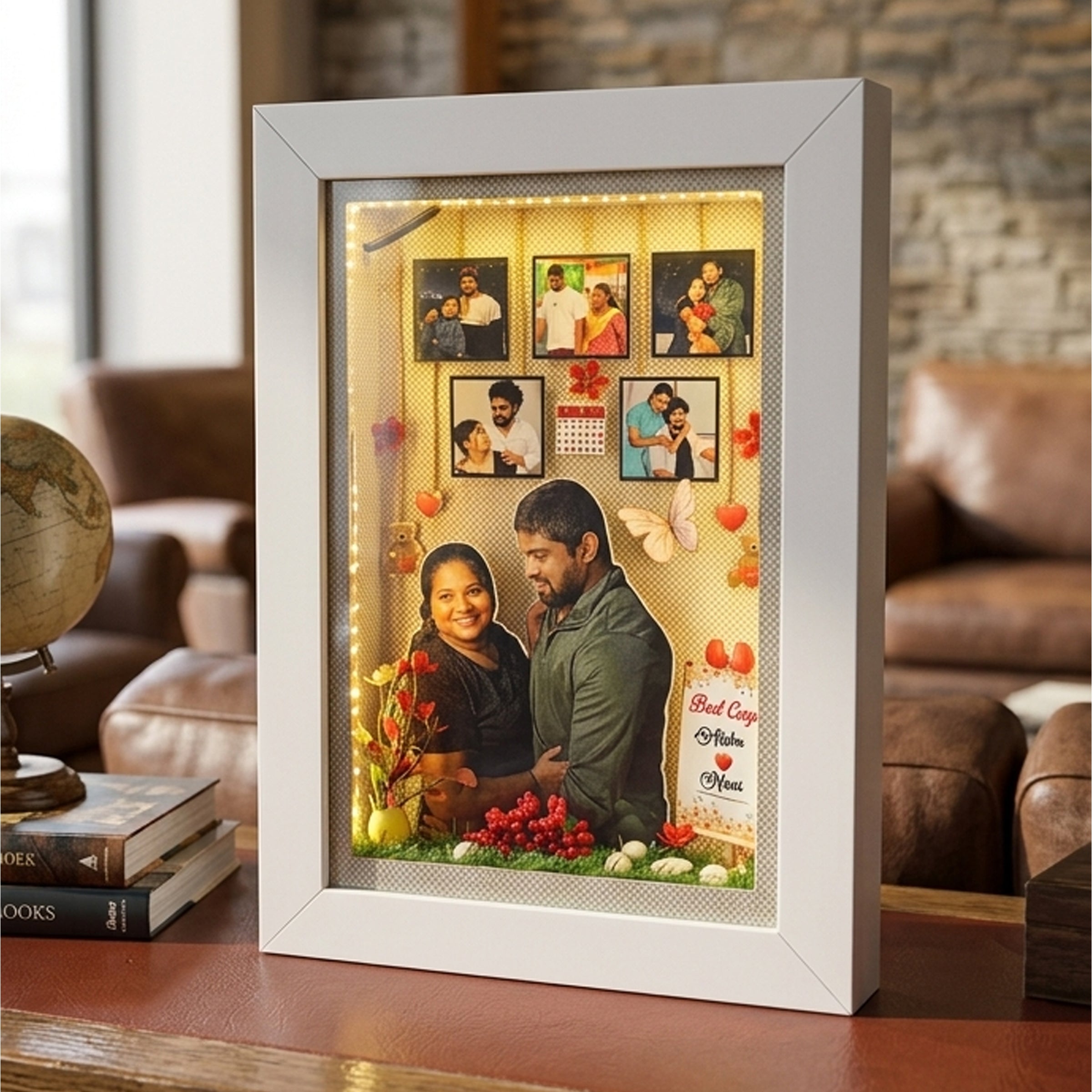 3D Photo Cutout Miniature Lighting Box