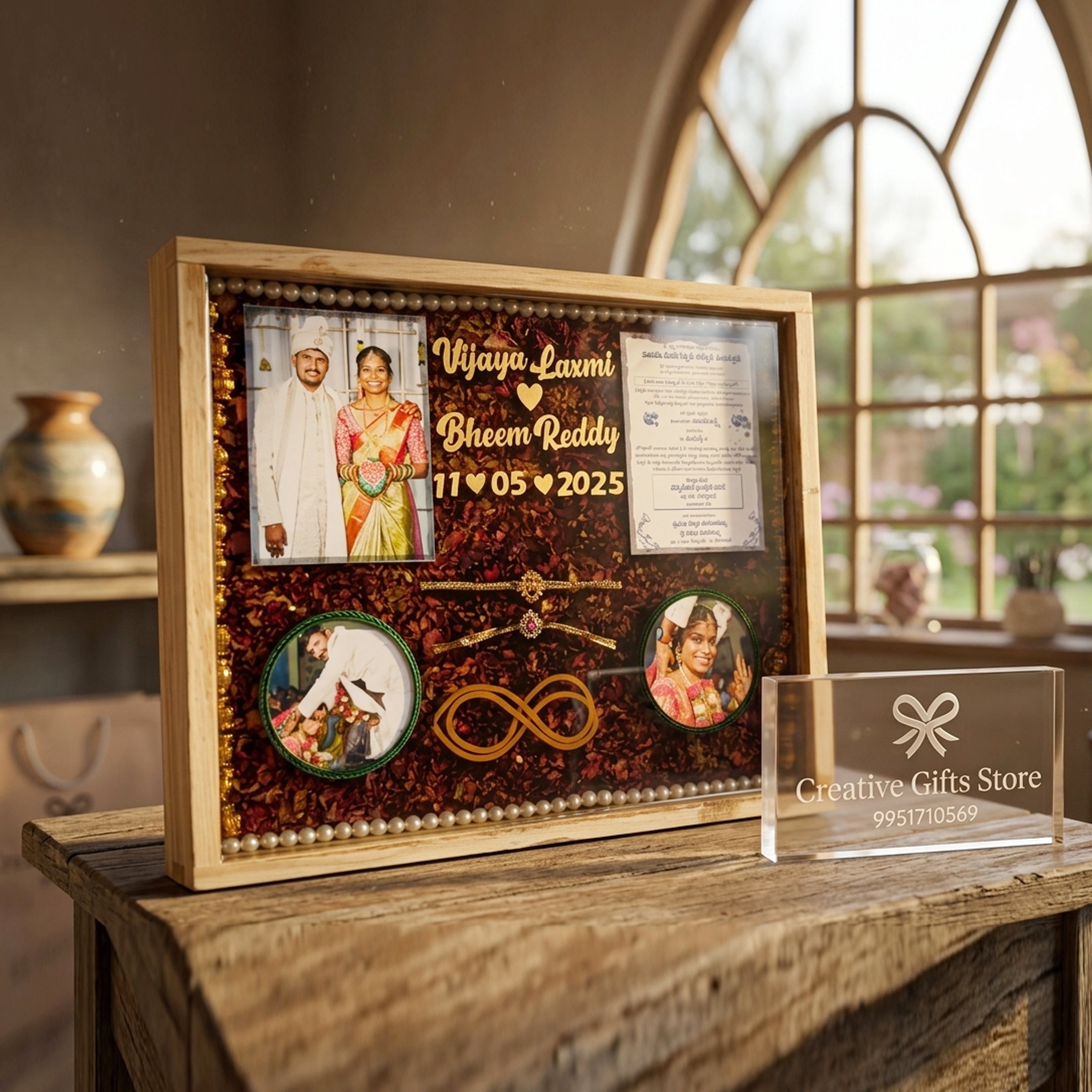 Resin art Varamala Preservation with Photos