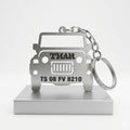 Thar Car Key Chain with Number and Name