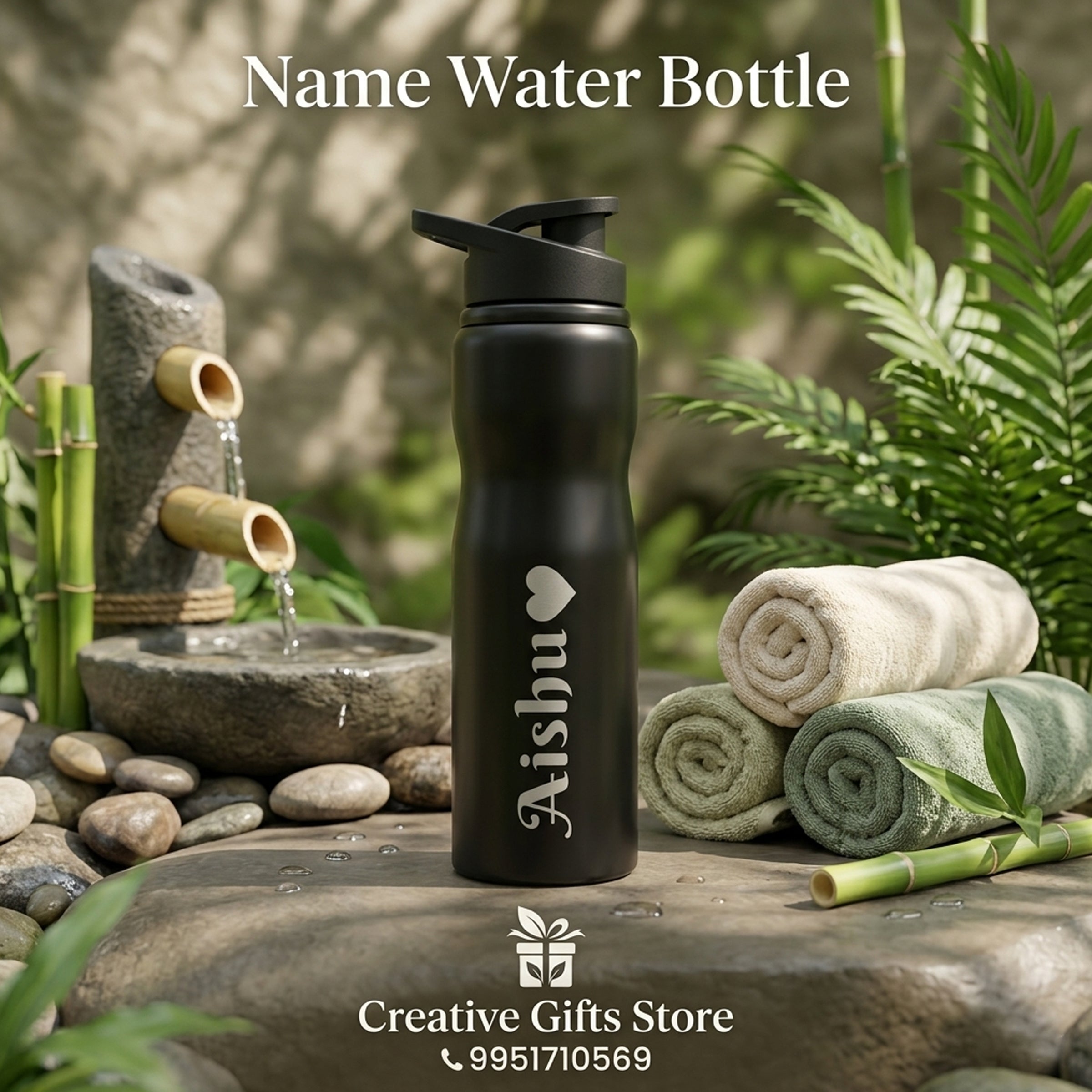 Water Bottel with Customized Name